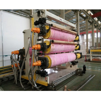 기계 쪽모이 세공 마루 생산 라인 400kg H를 만드는 PVC 넓은 지면 가죽