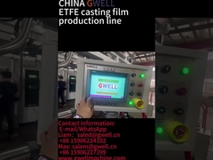 유연한 태양 전지 패널 또는 반도체용 GWELL ETFE 가 casting film extrusion machine.