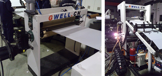 주문 800 - 1500mm 너비 PETG 엽 extrusion 라인 문 패널 제조 기계 online manufacture