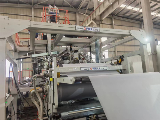 주문 PVDF 태양 전지판 뒷면 폴리비닐리덴 플루오라이드 주사 필름 추출기 140kg h online manufacture