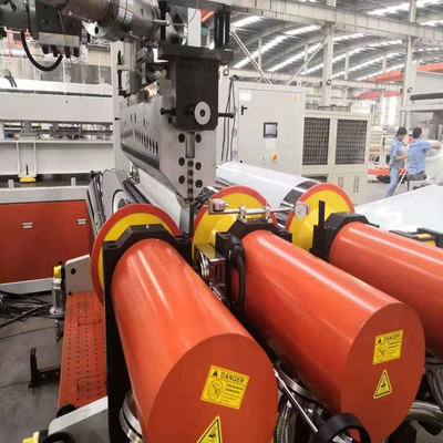 주문 문 벽 패널 ASA Pvc 프로필 진압 기계 라인 350kg/H online manufacture