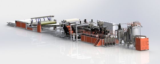 주문 고 투명성 PC/PMMA 시트 추출 라인 600-1220mm 너비와 0.125-3mm 두께 online manufacture
