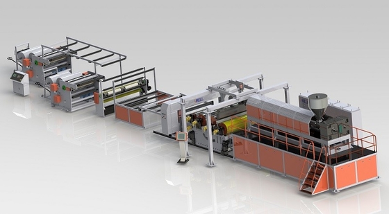 주문 ASA PVC 보드 추출 선 350kg/H 문 벽 패널 단일 나사 추출기 online manufacture