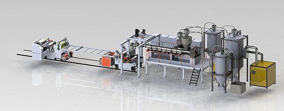 주문 단일 나사 PET 블러스터 시트 추출 기계 PET 투명한 시트 기계 online manufacture
