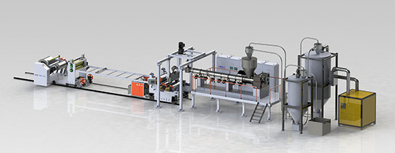 주문 PP 시트 압출 기계 PP 열성형 포장 시트 생산 라인 online manufacture