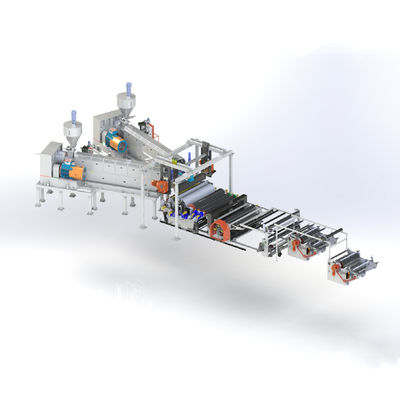 주문 에바 캐스트막 압출 라인 에틸렌비닐아세트산필름 성형기 2200 밀리미터 자동차 안전 유리 online manufacture