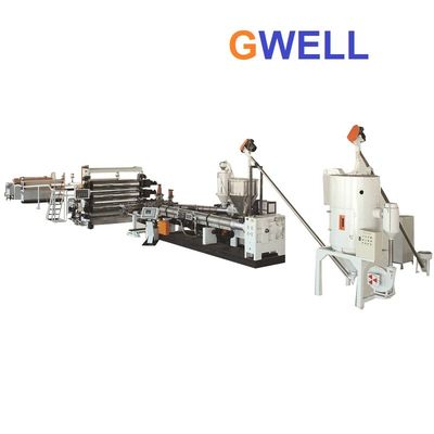 주문 원추형 이축 스크류 압출 기계 PVC 캘린더 머신 플라스틱 시트 압출 라인 online manufacture