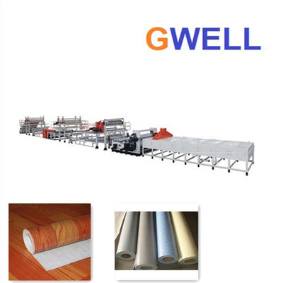 주문 생산 라인에 바닥을 까는 기계 PVC를 만드는 PVC 바닥 가죽 online manufacture