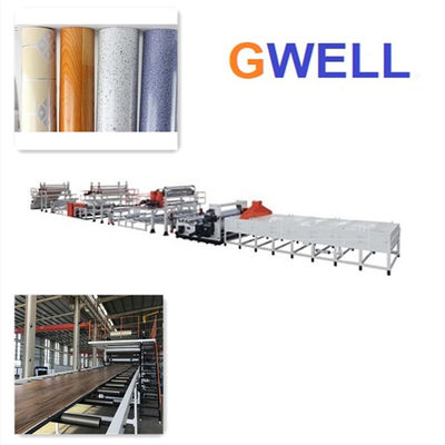 주문 기계 쪽매널 붙이기 생산 라인 400 킬로그램 Ｈ를 만드는 PVC 넓 바닥 가죽 online manufacture