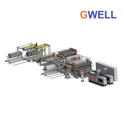 주문 CPE Pvc 넓은 바닥 가죽 방수 지붕방수층 시트 압출 라인 online manufacture