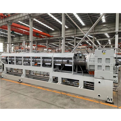 주문 120 밀리미터 PE PVC PC PMMA 단일의 스크류 압출기 기계 부대 설비 online manufacture