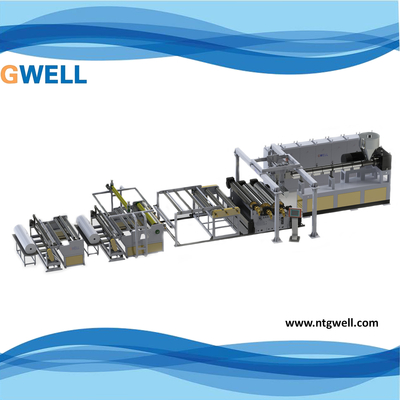 주문 포 일광 필름 생산 라인 단일 스크류 디자인 400 kg/H 생산량 online manufacture